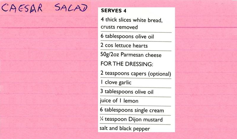 Scan 1 of 2 for Caesar Salad