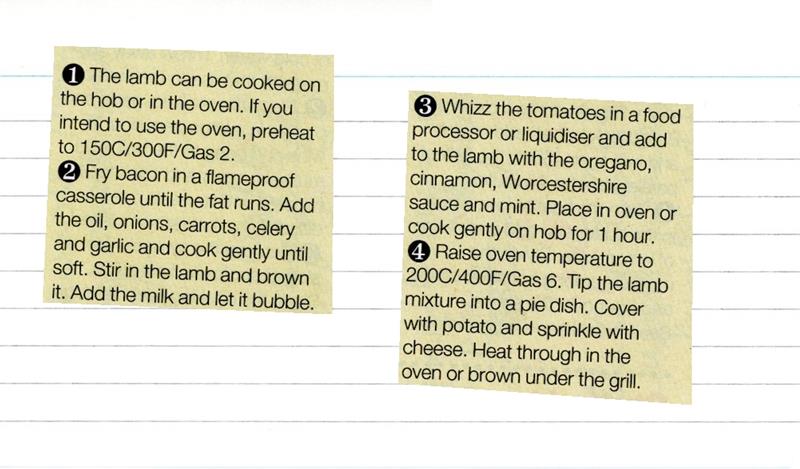 Scan 2 of 2 for Shepherd's Pie