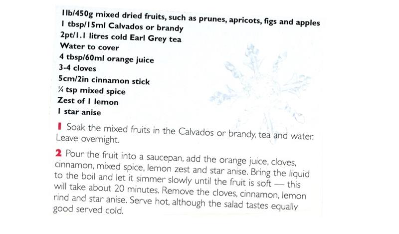 Scan 2 of 2 for Mixed Dried Fruit Compote