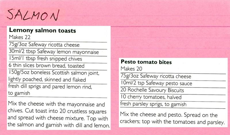 Scan 1 of 2 for Lemony Salmon Toasts