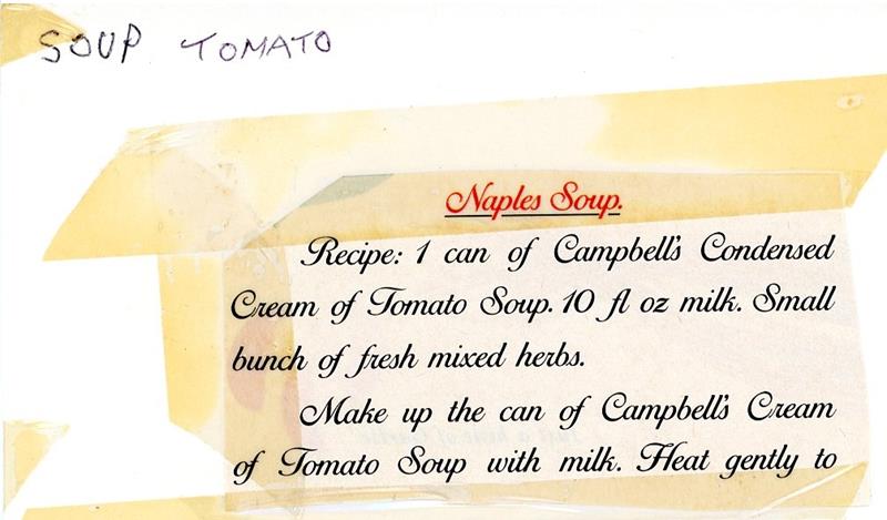 Scan 1 of 2 for Naples Soup (Tomato)
