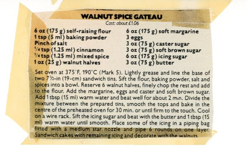 Scan 1 of 2 for Walnut Layer Cake