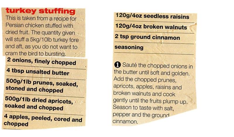 Scan 1 of 1 for Turkey Stuffing