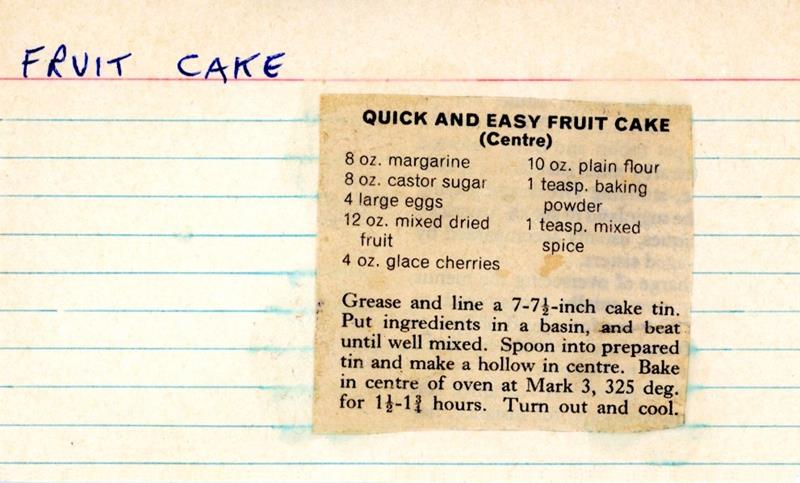 Scan 1 of 2 for Quick and Easy Fruit Cake