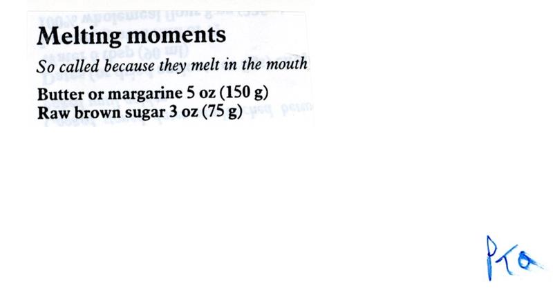 Scan 1 of 2 for Melting Moments