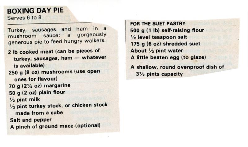 Scan 1 of 2 for Boxing Day Pie