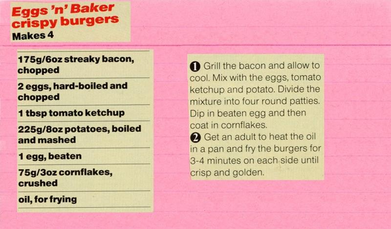 Scan 1 of 1 for Eggs 'n' Baker Crispy Burgers