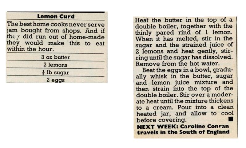 Scan 1 of 1 for Lemon Curd