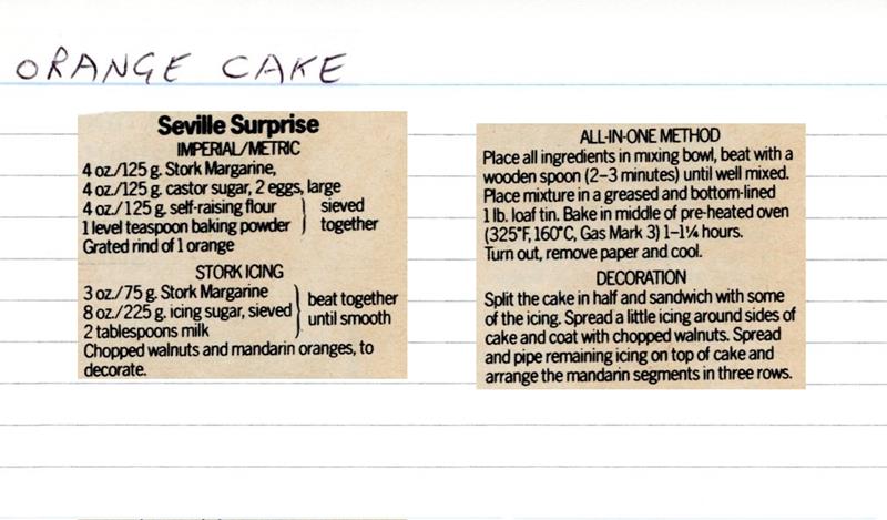 Scan 1 of 2 for Orange Cake