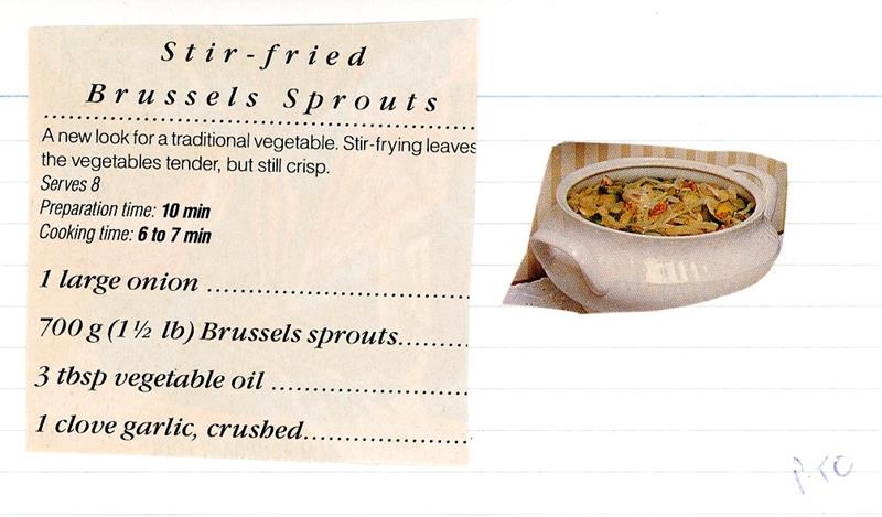 Scan 1 of 2 for Stir-fried Brussels Sprouts