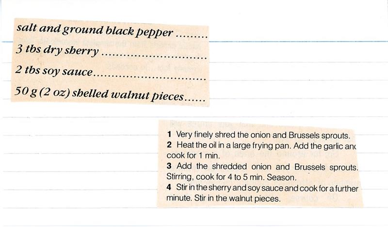 Scan 2 of 2 for Stir-fried Brussels Sprouts