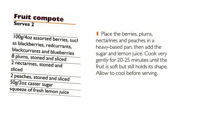 Scan 1 of 1 for Fruit Compote