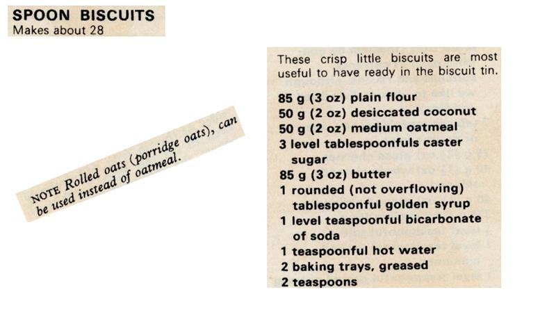 Scan 1 of 2 for Spoon Biscuits