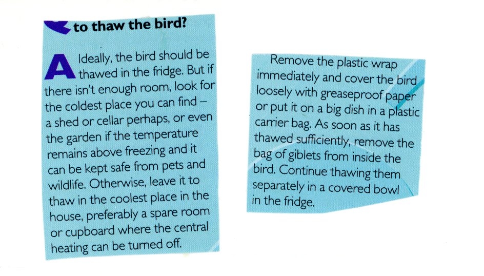 Scan 1 of 1 for How to Thaw a Bird