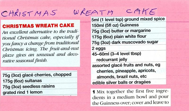 Scan 1 of 2 for Christmas Wreath Cake