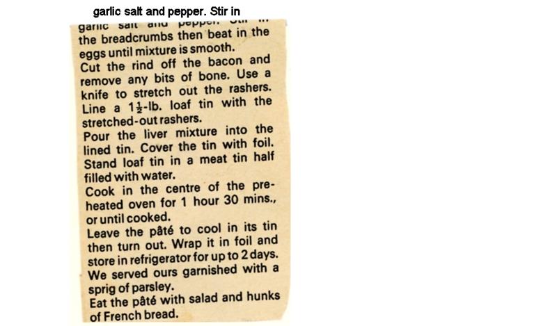 Scan 2 of 2 for Liver Pâté