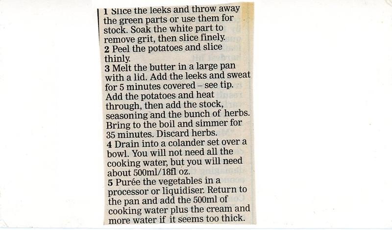 Scan 2 of 2 for Leek & Potato Soup