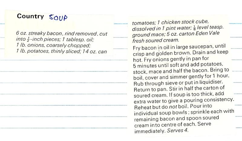 Scan 1 of 1 for Country Soup