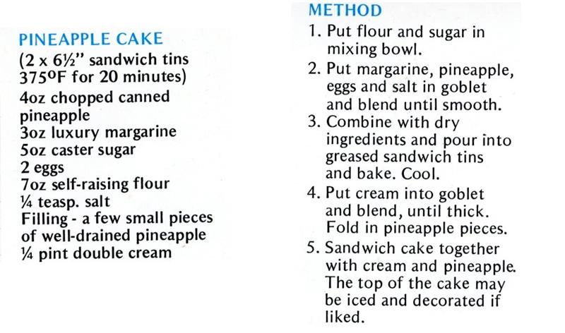 Scan 1 of 1 for Pineapple Cake