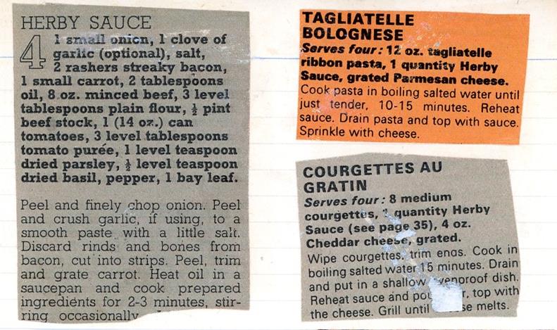 Scan 1 of 1 for Herby Sauce