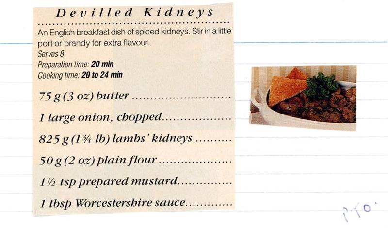Scan 1 of 2 for Devilled Kidneys