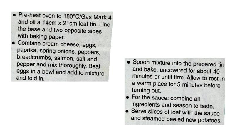 Scan 2 of 2 for Cucumber Dill Sauce