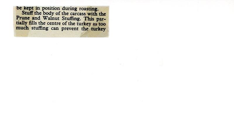 Scan 2 of 2 for Prune and Walnut Stuffing