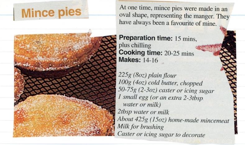 Scan 1 of 2 for Mince Pies