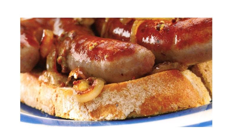 Scan 2 of 2 for Pork Chipolata Hot Dog with Wholegrain Mustard & Onion Gravy
