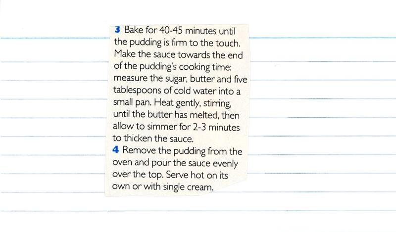 Scan 2 of 2 for Sticky Date and Walnut Pudding