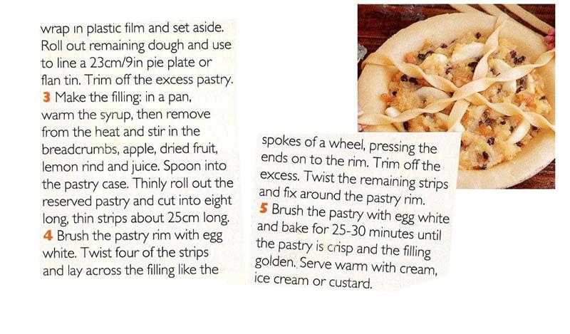 Scan 2 of 2 for Treacle Tart