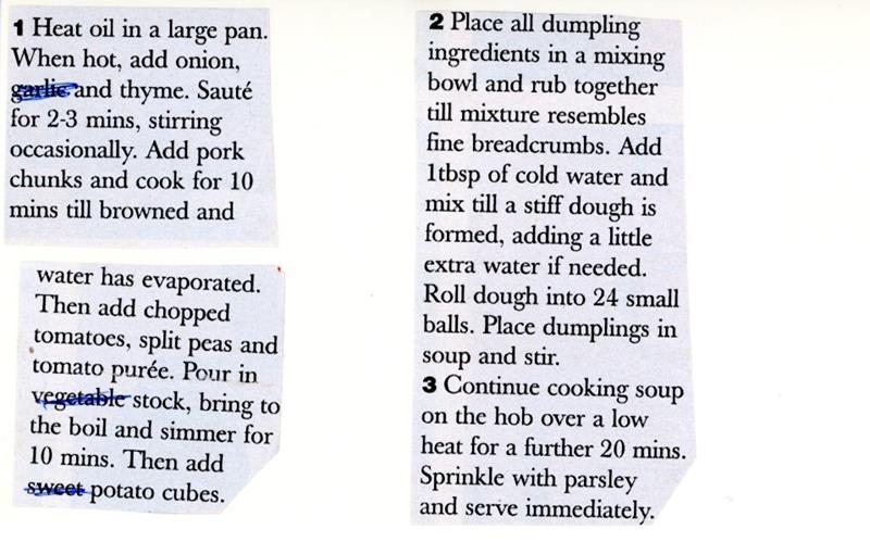 Scan 2 of 2 for Pork Loin with Dumplings