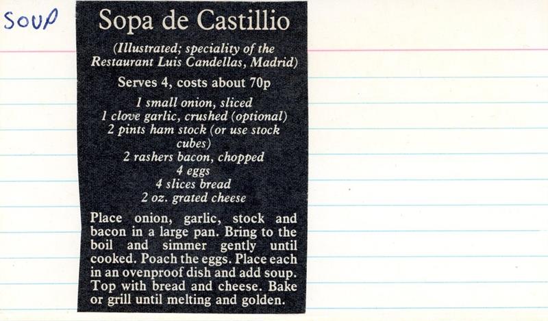 Scan 1 of 1 for Nava Sopa de Castillo