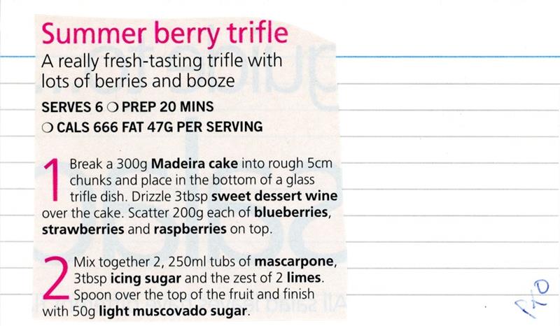 Scan 1 of 2 for Summer Berry Trifle