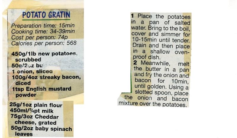 Scan 1 of 2 for Potato Gratin