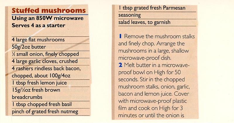 Scan 1 of 2 for Stuffed Mushrooms