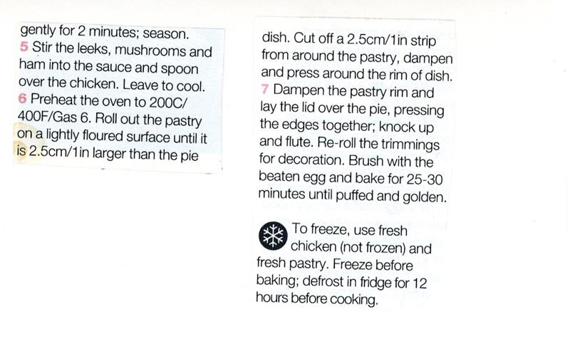 Scan 2 of 2 for Chicken Puff Pie