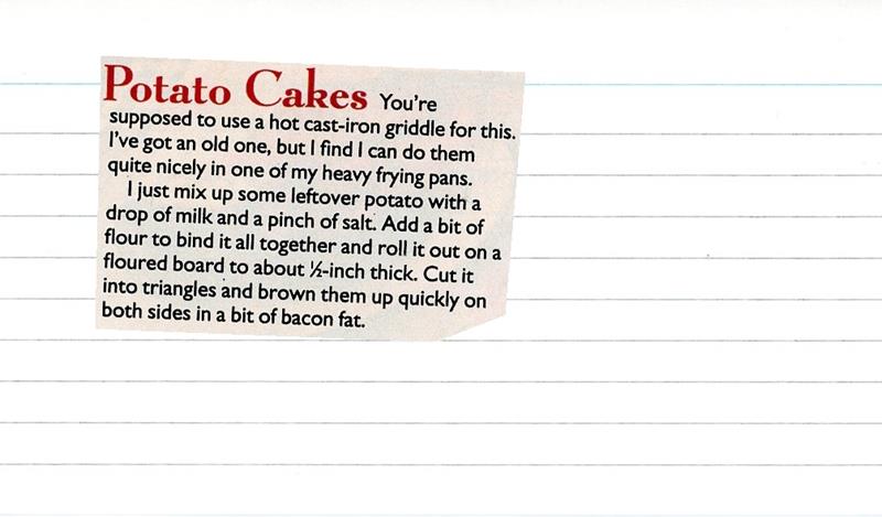 Scan 1 of 1 for Potato Cakes