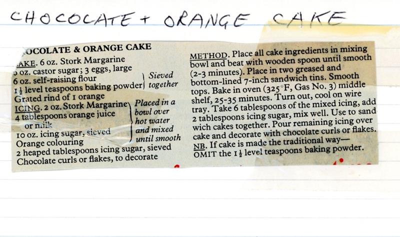 Scan 1 of 1 for Chocolate & Orange Cake