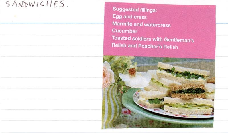 Scan 1 of 1 for Sandwiches