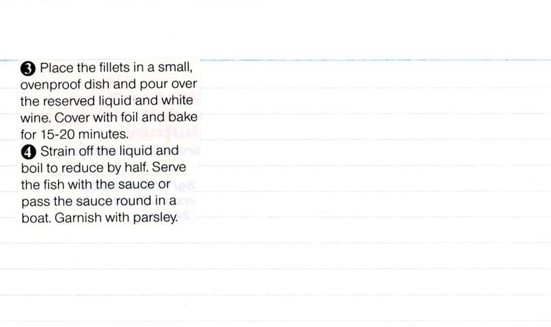Scan 2 of 2 for Baked Fillets of Sole with Apple and Mushroom