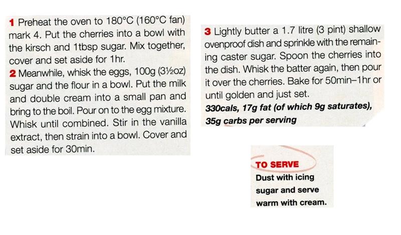 Scan 2 of 2 for Cherry Clafoutis