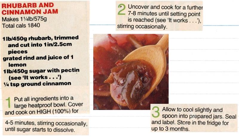 Scan 1 of 1 for Rhubarb & Cinnamon Jam
