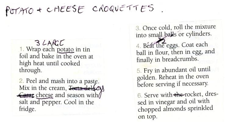 Scan 1 of 2 for Potato & Cheese Croquettes