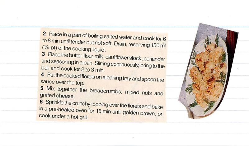Scan 2 of 2 for Cauliflower Gratin