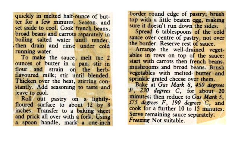Scan 2 of 2 for Vegetable Flan