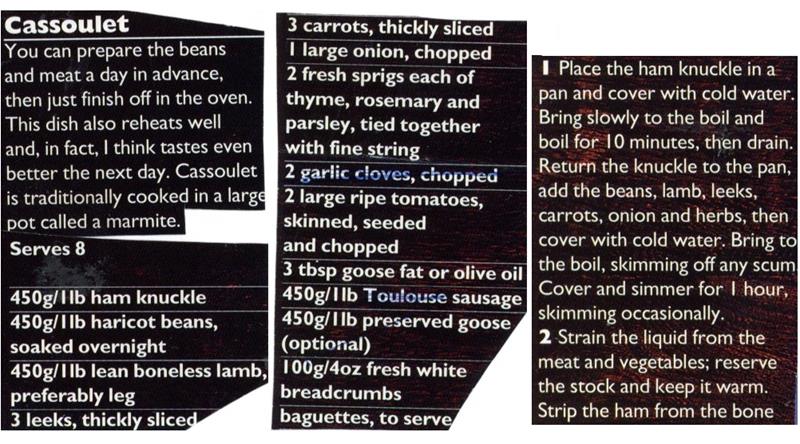 Scan 1 of 2 for Cassoulet
