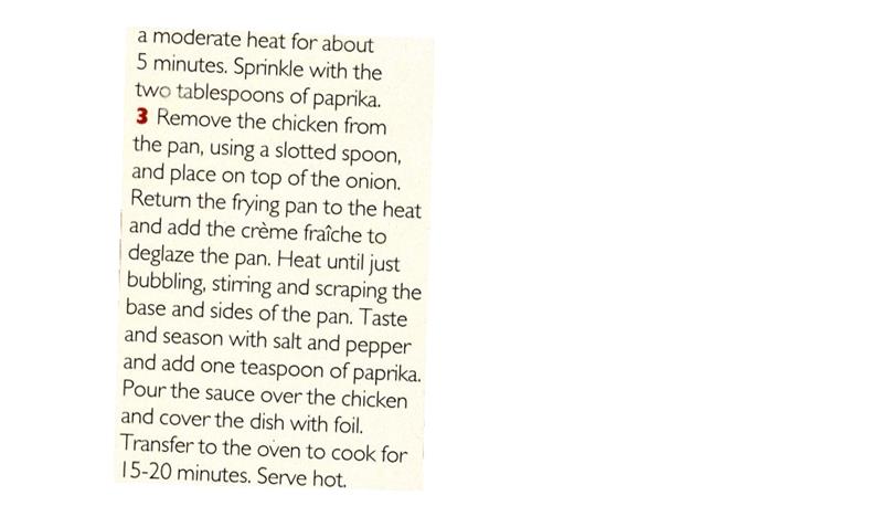Scan 2 of 2 for Paprika Chicken Supreme