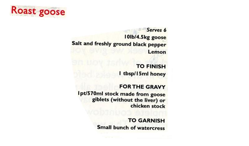 Scan 1 of 3 for Roast Goose