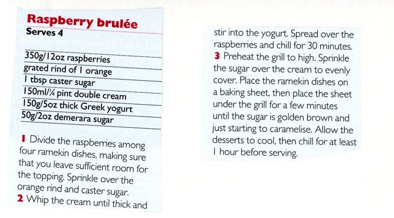 Scan 1 of 1 for Raspberry Brulée
